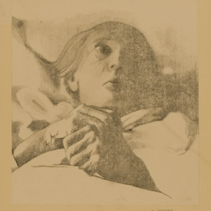 Boceto mujer tumbada