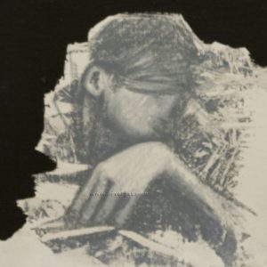 Boceto rostro tapado de mujer