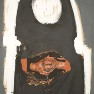 Beata rezando con un rosario