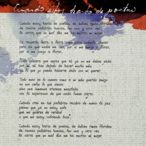 Cuando estoy harto de poetas