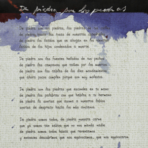 De piedra son las piedras