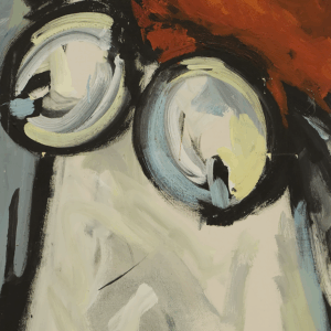 Desnudo verde y rojo