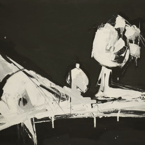 Desnudo abstracto en blanco