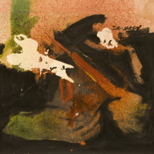 Cara sujeta por mano