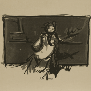 Boceto mujer tumbada